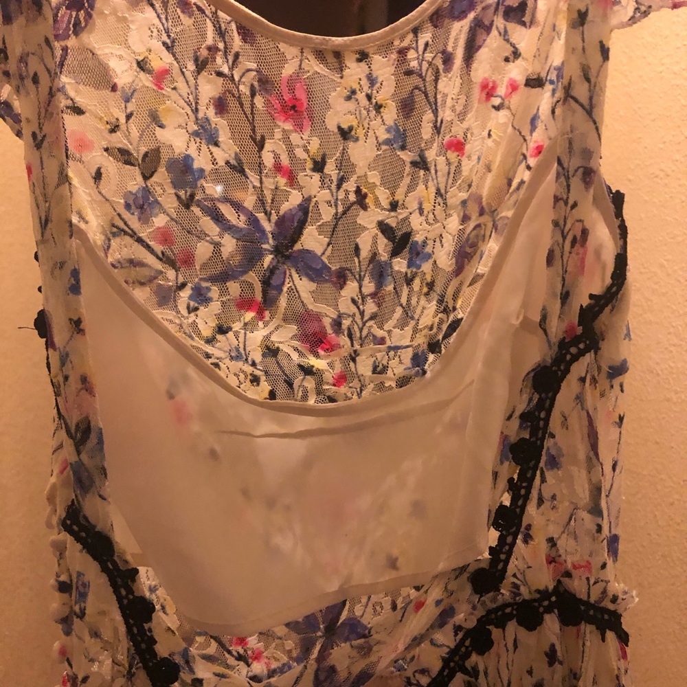 Petite medium free people open back maxi dress
